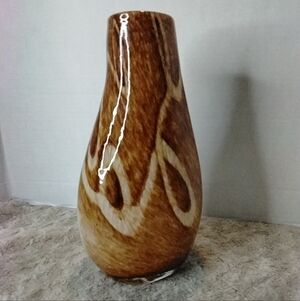 Dale Tiffany Springdale Gourd Hand Blown Art Glass Vase.